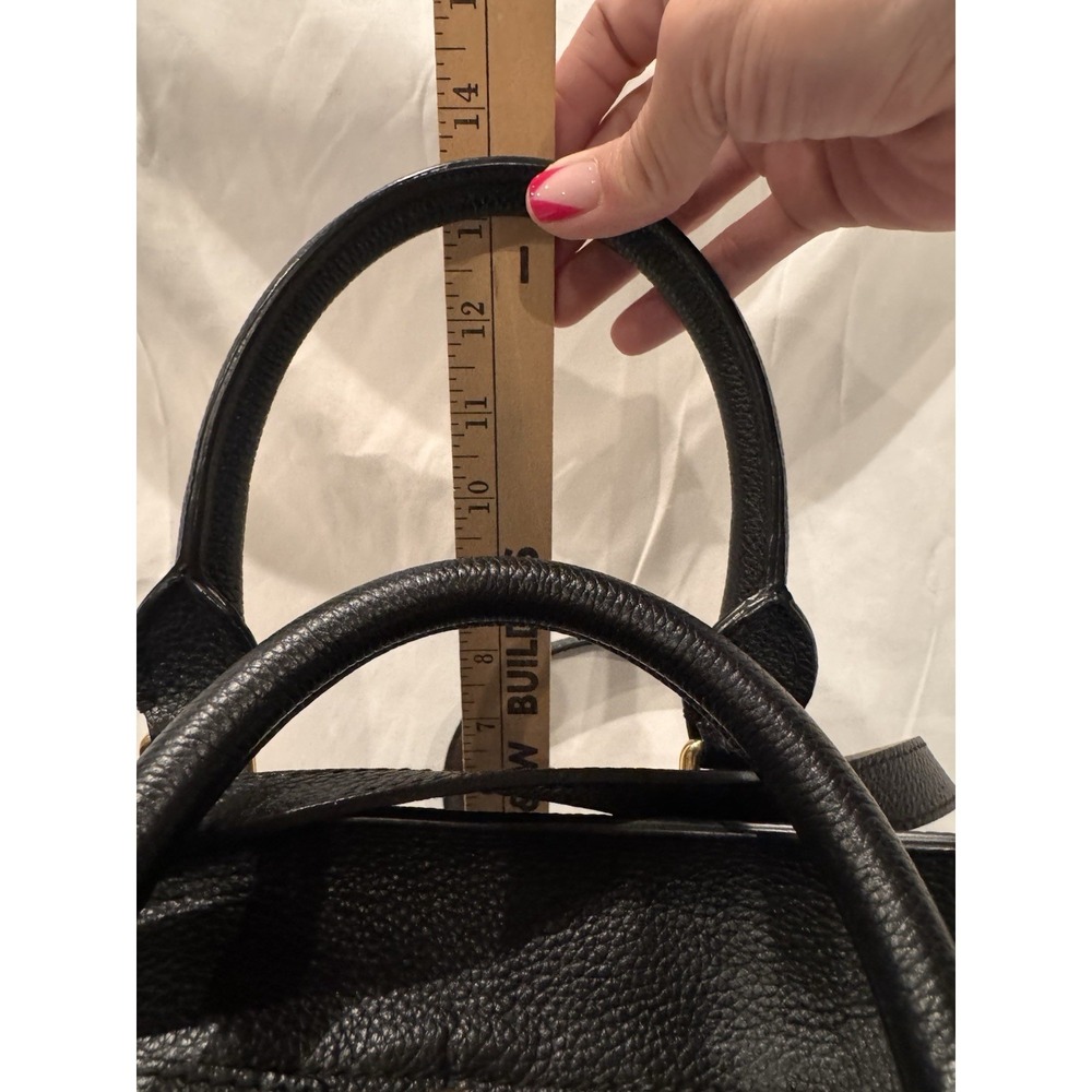 Alexander McQueen Skull Crossbody Bag Black Pebbled Leather Gold Hardware - Picture 7 of 14